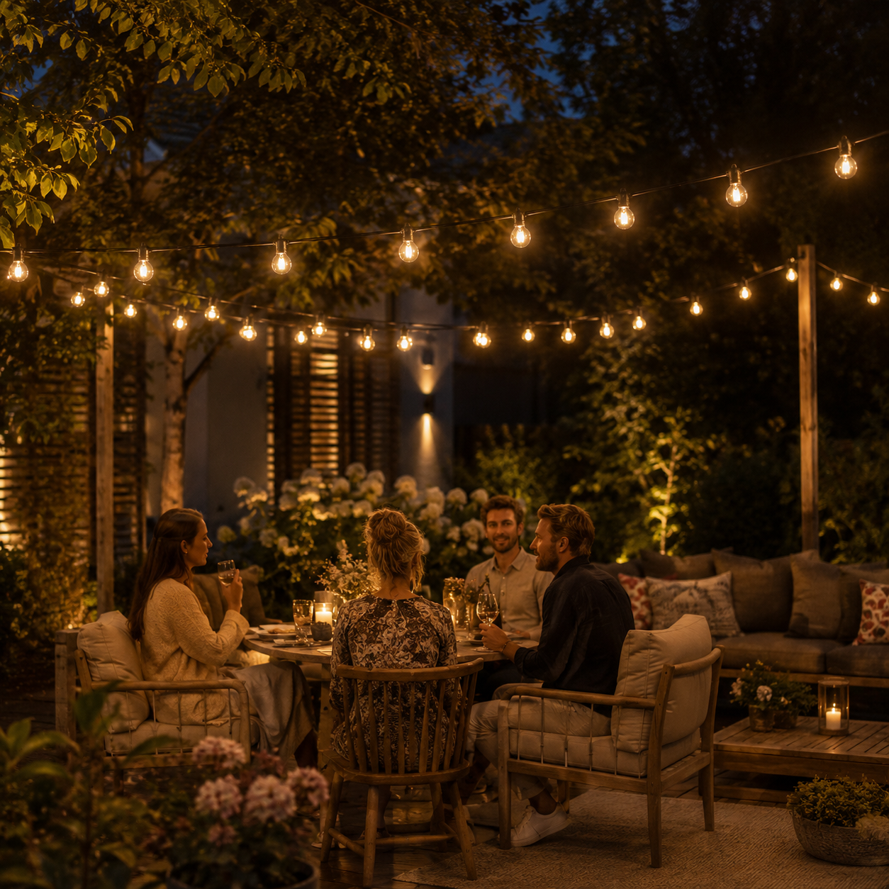 Solar Lichterkette Außen Warmweiß – Norye